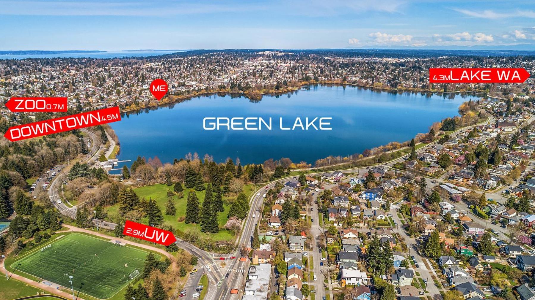 Green Lake 1St Line Home D Full Modern Remodeled Seattle Exterior photo
